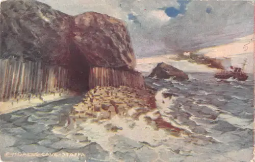 uk4382 cave staffa scotland uk