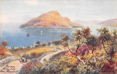 uk27629 holy isle from lamlash arran scotland uk