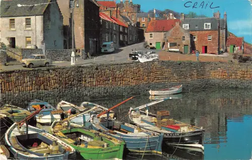 uk24603 the harbour crail scotland real photo uk