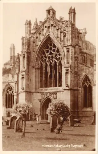 uk23408 south transcept melrose abbey scotland real photo uk
