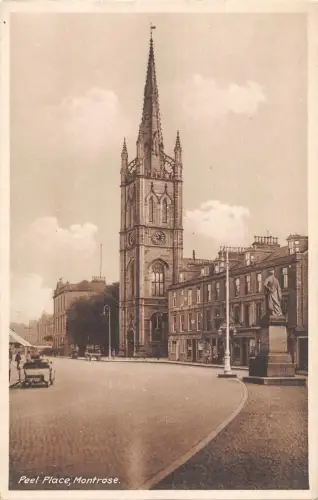 uk21999 peel place montrose scotland real photo uk