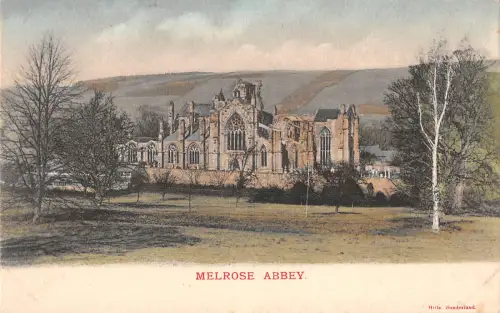 uk28096 melrose abbey scotland uk