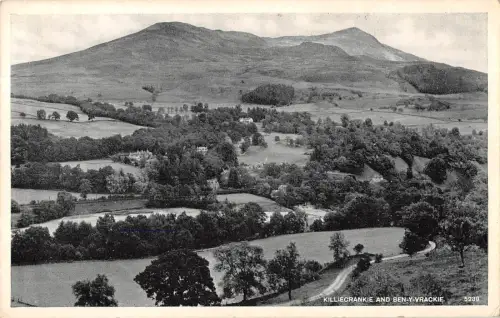 uk23868 killiecrankie and beny verrackie scotland real photo uk