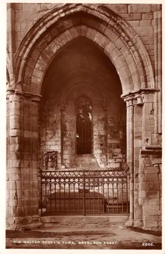 BR60662 sir walter scott s tomb dryburgh abbey scotland