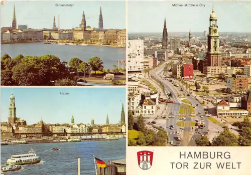 B52318 Hamburg Boote Bateaux Multiviews Germany