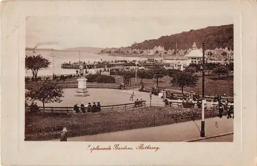 uk12199 esplanade gardens rothesay scotland real photo uk
