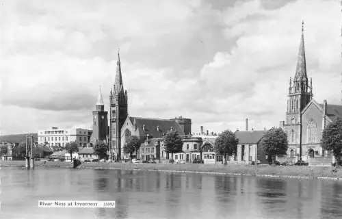 uk11894 river ness at inverness scotland real photo uk