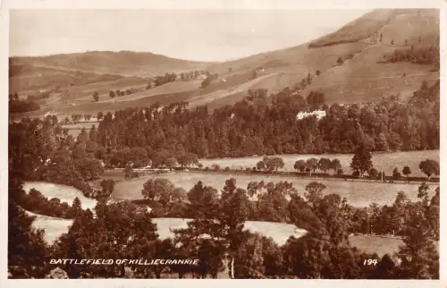 uk11855 battlefield of killiecrankie scotland real photo uk