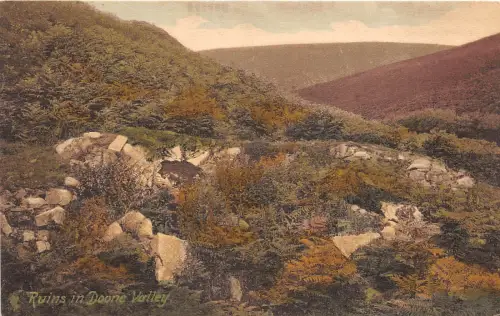 BR59632 Ruinen im Doone Valley Schottland