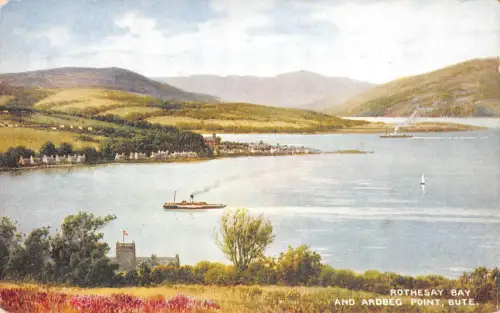 uk13685 ardebeg point rothesay bay bute scotland uk
