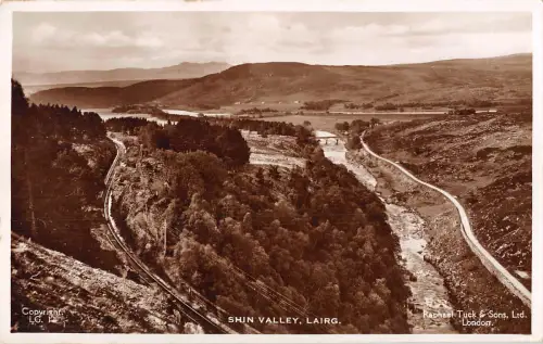 uk31139 shin valley lairg scotland real photo uk