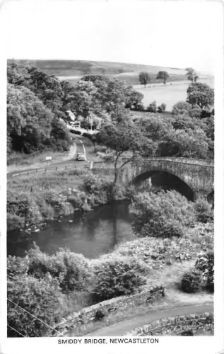 uk15844 smiddy bridge newcastleton scotland real photo uk