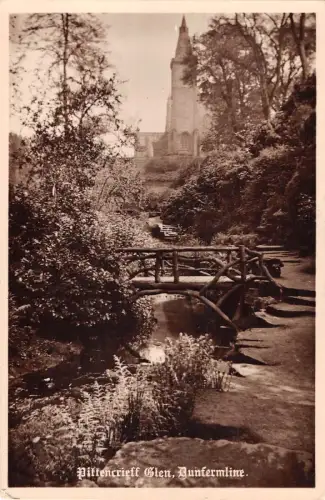 uk12170 pittencrieff glen Dunfermline scotland real photo uk