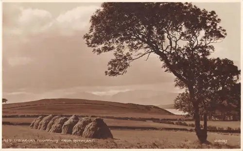 BR96162 die Arran Berge von Rothesay Echtfoto Richter 1650 Schottland