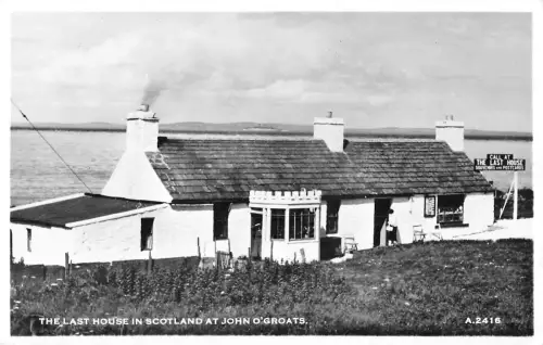 uk28862 st john ogroats last house in scotland real photo uk