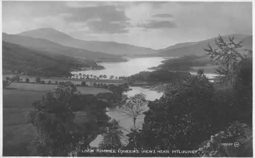 uk12107 loch tummel near pitlochry scotland real photo uk