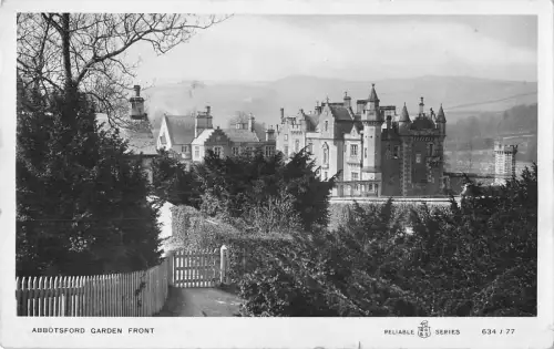 uk29390 abbotsford garden front scotland real photo uk