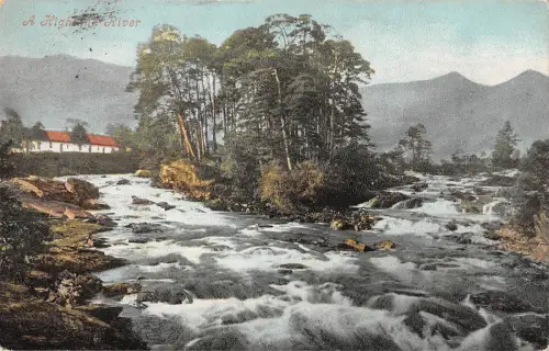 uk14332 highland river scotland uk
