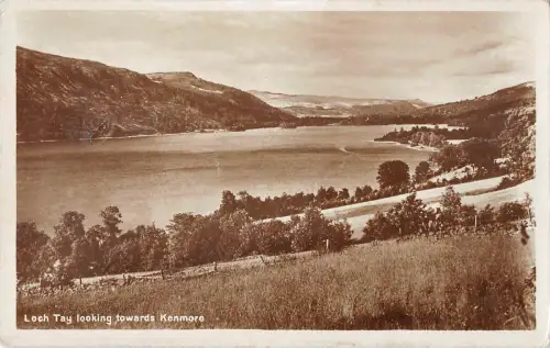 uk12110 loch tay kenmore scotland real photo uk