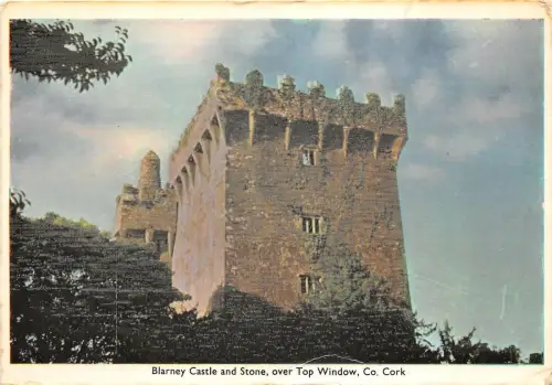 uk51798 blarney castle and stone over top window cork ireland