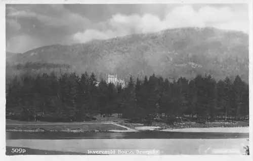 uk11917 invercauld house braemar scotland real photo uk