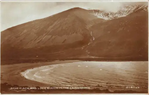 BR79211 Braeriach und Loch einich in den Cairngorms Echtfoto Schottland