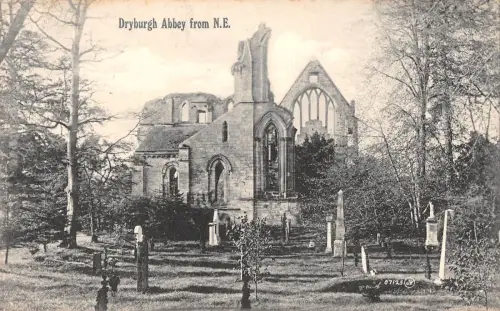 BR09964 Valentine 07125 Dryburgh Abbey aus Neuschottland