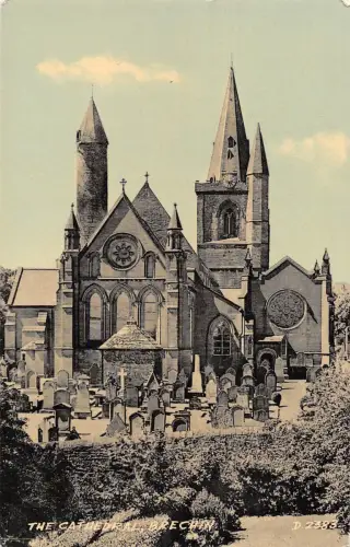 uk14688 the cathedral brechin scotland real photo uk