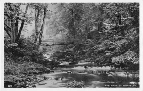 uk15864 birks of aberfeldy scotland real photo uk