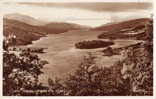 uk12106 loch tummel schottland echtfoto uk