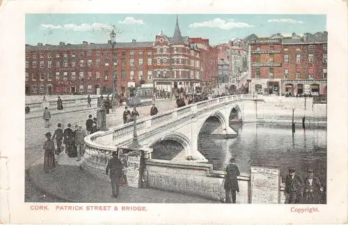 uk51047 patrick street and bridge cork ireland