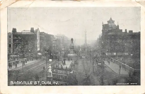 br109979 sackville st dublin irland echtfoto strassenbahn tramway