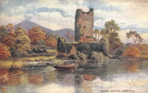 BR62865 Ross Castle Killarney Gemälde Postkarte Irland