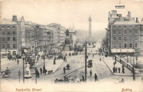 br109976 sackville street dublin ireland tram tramway