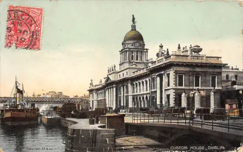 BF35537 Dublin Irland Custom House Front/Back Scan