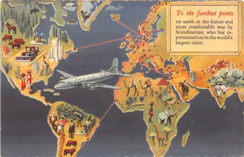 Lot269 scandinavian airlines system danis norwegian swedish air line plane