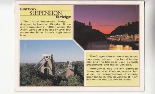 BF26316 Clifton Hängebrücke Avon United Kingdom Front/Back Bild