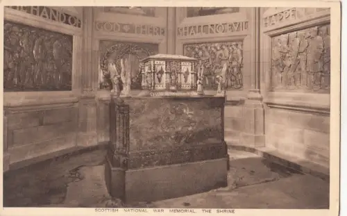 BF17107 scottish national war memorial shrine united kingdom front/back image