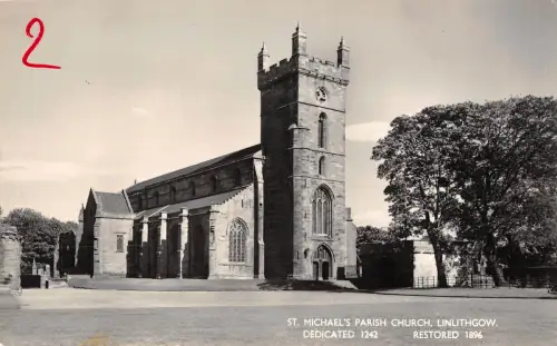 uk14462 st michaels parish church linlithgow scotland real photo uk