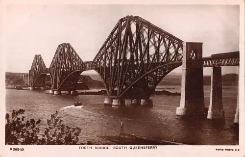uk12610 forth bridge queensferry scotland real photo uk