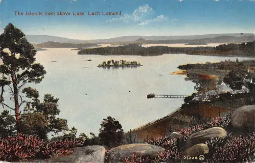 BR78519 die Inseln von oben luss loch lomond Schottland