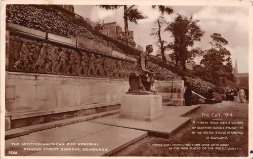 B89389 edinburgh the scottish american war memorial scotland