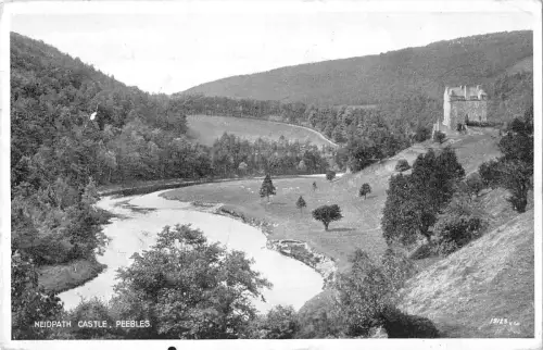 uk12472 neidpath castle peebles scotland real photo uk