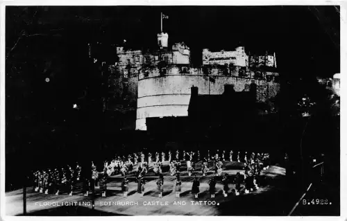 B89511 Flutlicht Edinburgh Castle und Tattoo Schottland