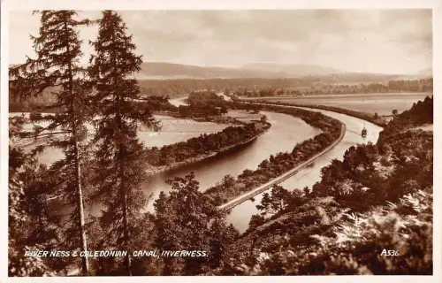 BR78803 Fluss Ness und Caledonian Canal Inverness Echtfoto Schottland