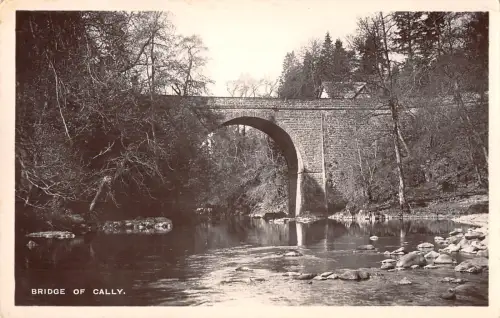 uk12744 bridge of cally scotland real photo uk