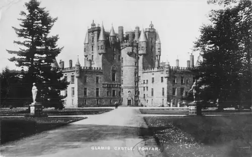 uk28768 glamis castle forfar scotland real photo uk