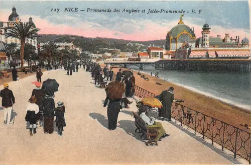 Lot175 Frankreich schöne Promenade des Anglais und Promenadensteg