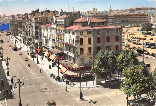 Lot226 Frankreich Echtfoto Marseille Straßenbahnwagen Le Canebiere Vers Le Vieux Port