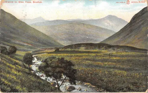 uk31317 entry to glen rosa brodick scotland uk